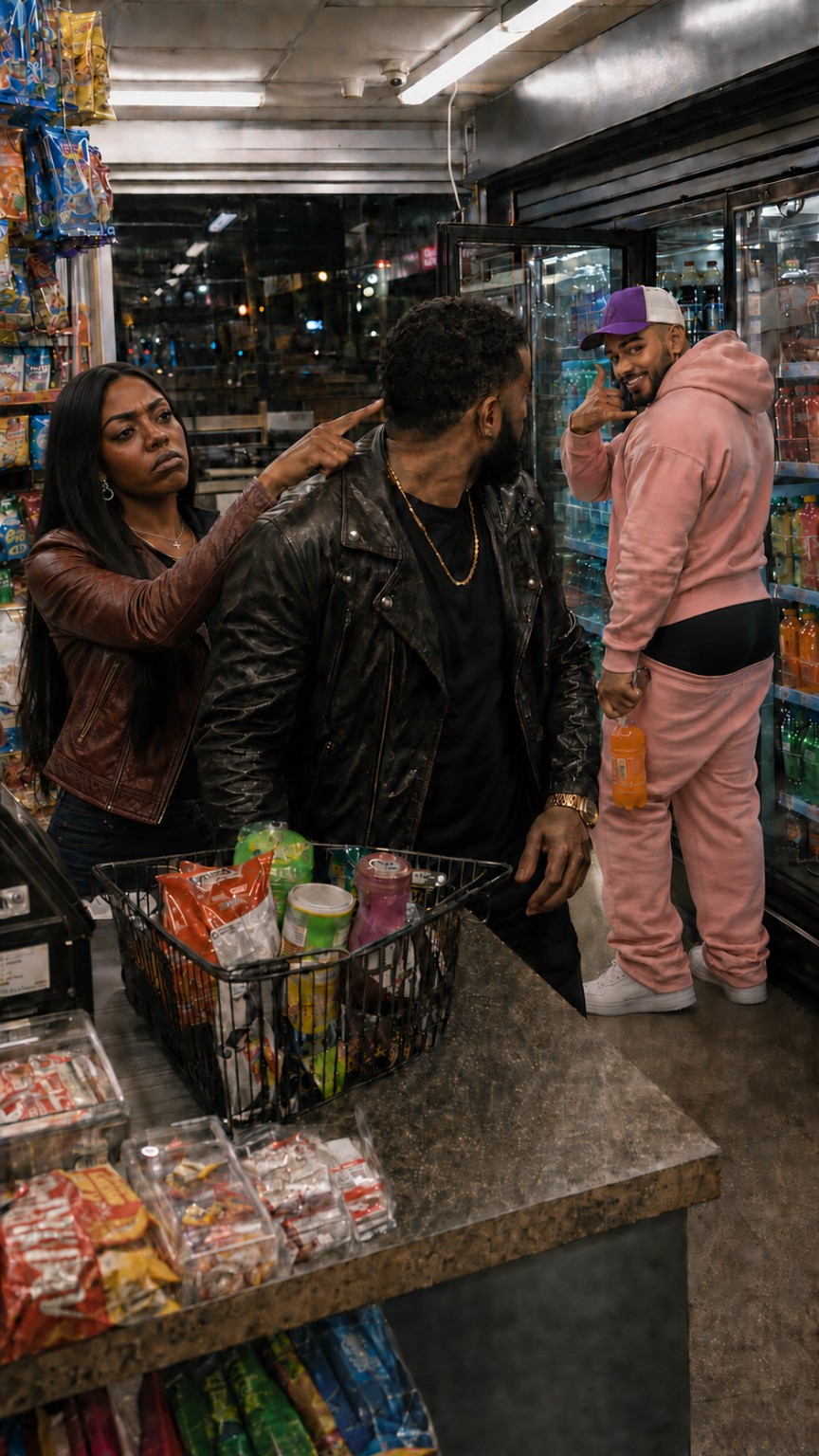A tense New York bodega scene illustrating betrayal and a relationship unraveling